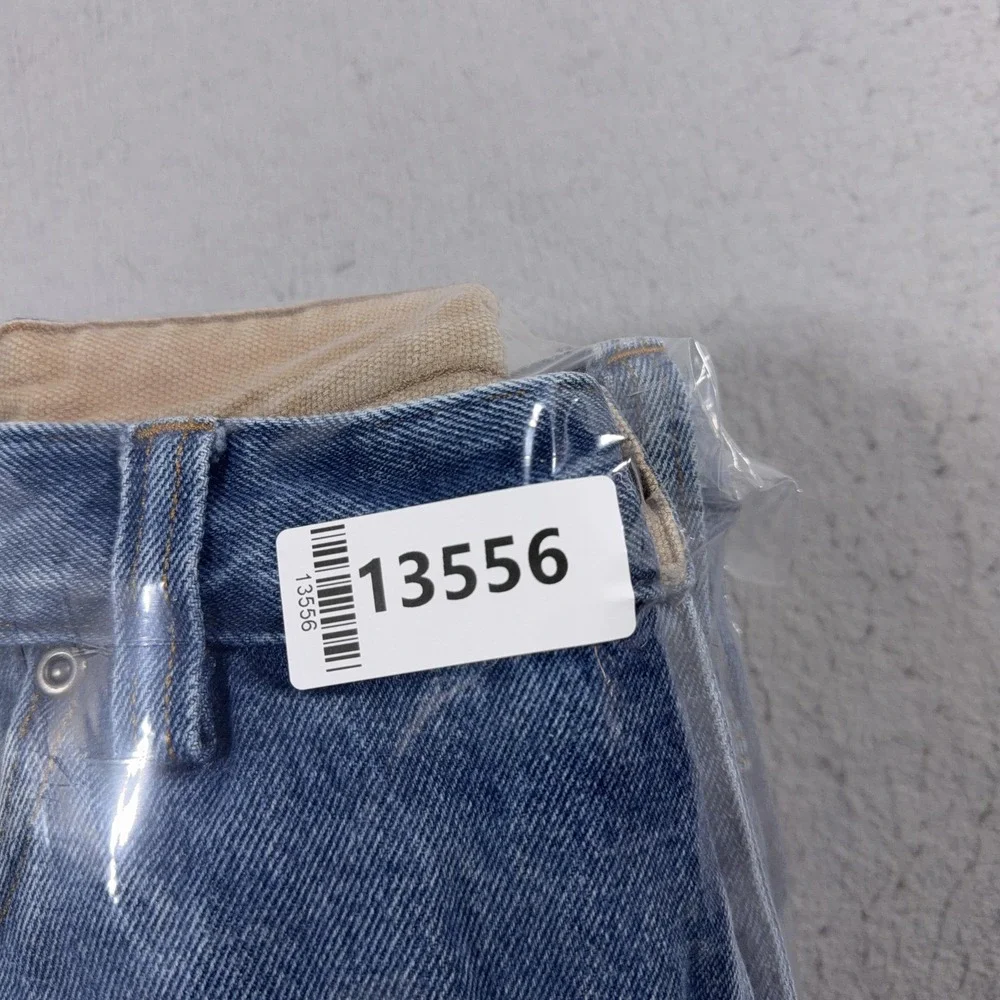 Duluth Trading Jeans Mens 38x32 Blue Denim Straight‎ Leg Work Pants Casual